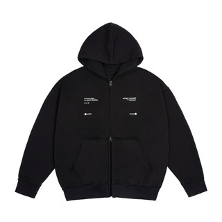 Áo boxy zip hoodie moneyclub
