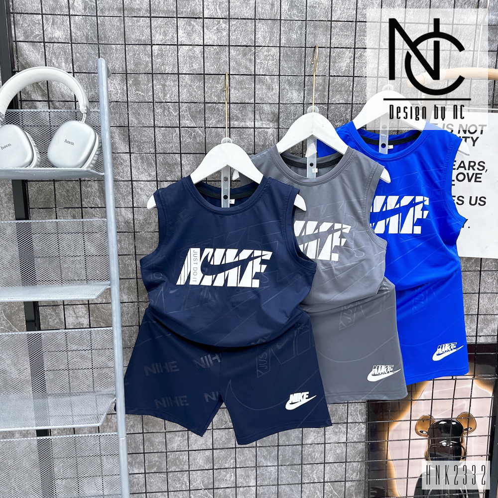 Bộ sát nách, sét cộc bé trai bé gái vải thun lạnh siêu mát HNK2332