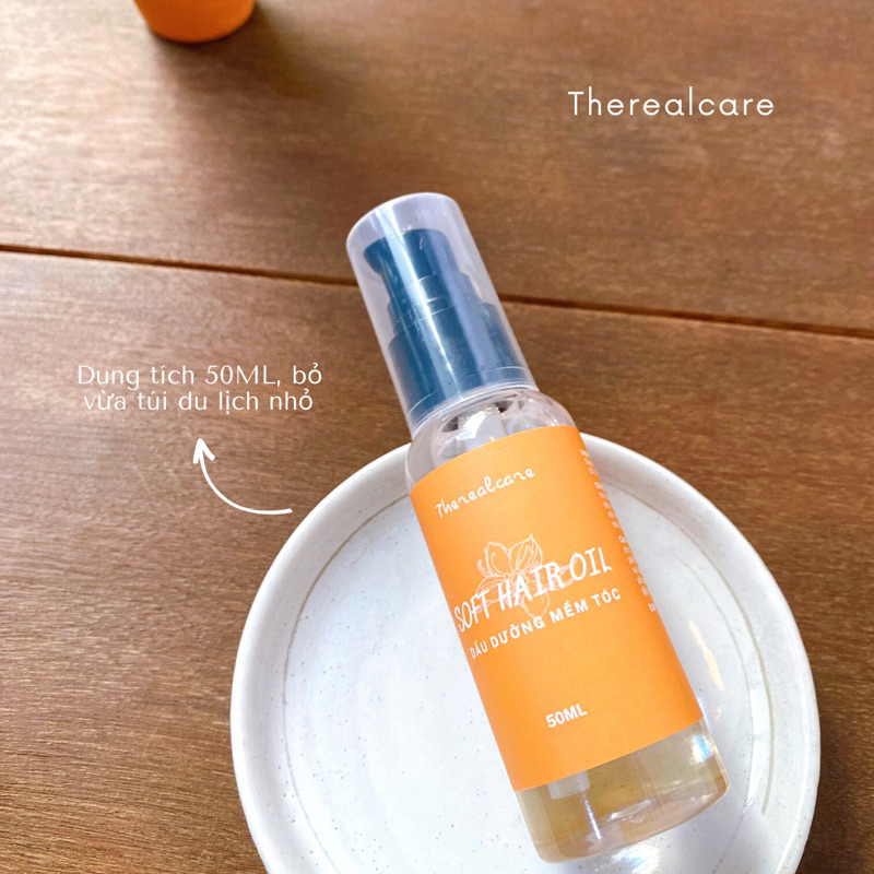 DẦU DƯỠNG MỀM TÓC KHÔNG SILICONE LƯU HƯƠNG NHẸ NHÀNG 🧡 SOFT HAIR OIL 🧡 FREESHIP