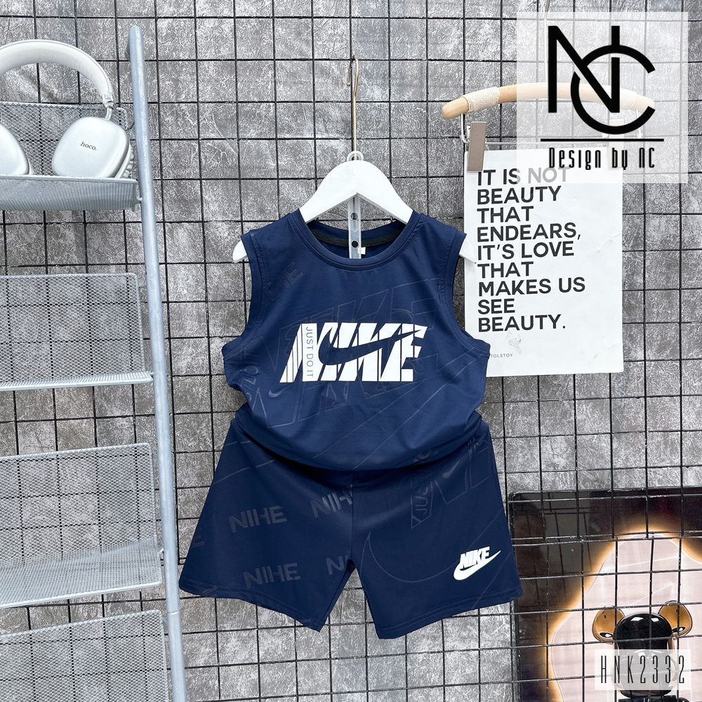 Bộ sát nách, sét cộc bé trai bé gái vải thun lạnh siêu mát HNK2332