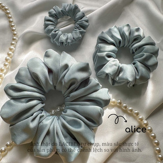 Scrunchies LACIBEL, cột tóc vải lụa handmade 100%