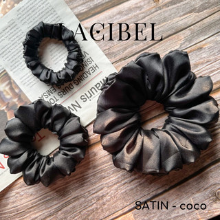 Scrunchies LACIBEL lụa satin, cột tóc vải handmade