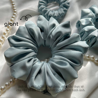 Scrunchies LACIBEL, cột tóc vải lụa handmade 100%