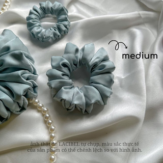 Scrunchies LACIBEL, cột tóc vải lụa handmade 100%