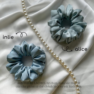 Scrunchies LACIBEL, cột tóc vải lụa handmade 100%
