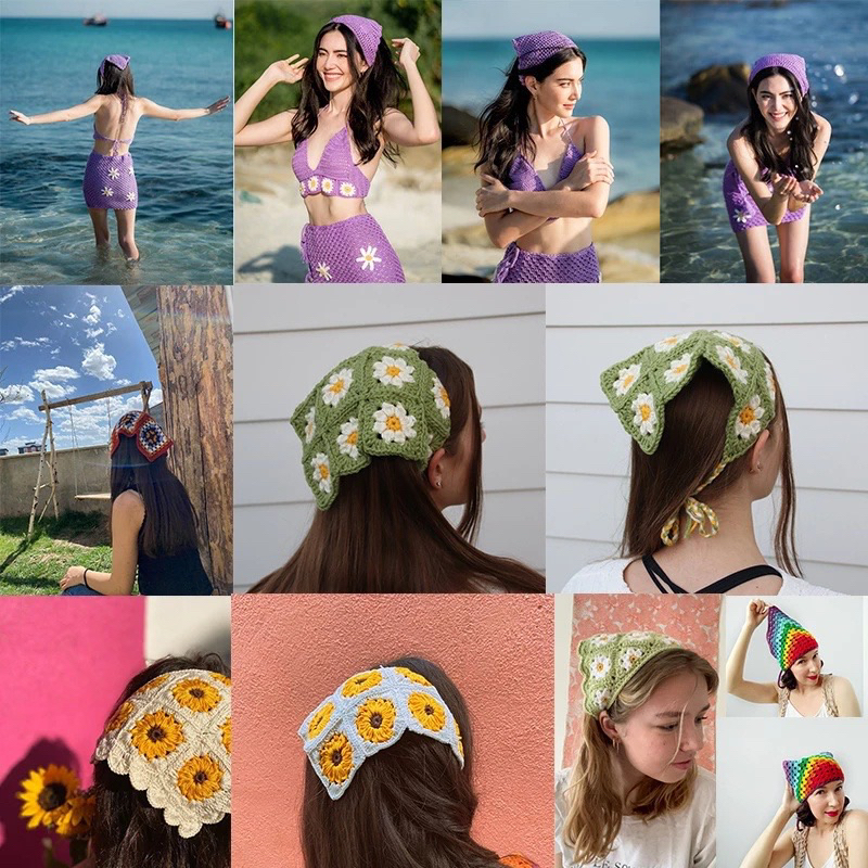 KHĂN TURBAN ĐỘI ĐẦU NHIỀU MÀU SẮC (BĂNG ĐÔ CÀI TÓC)