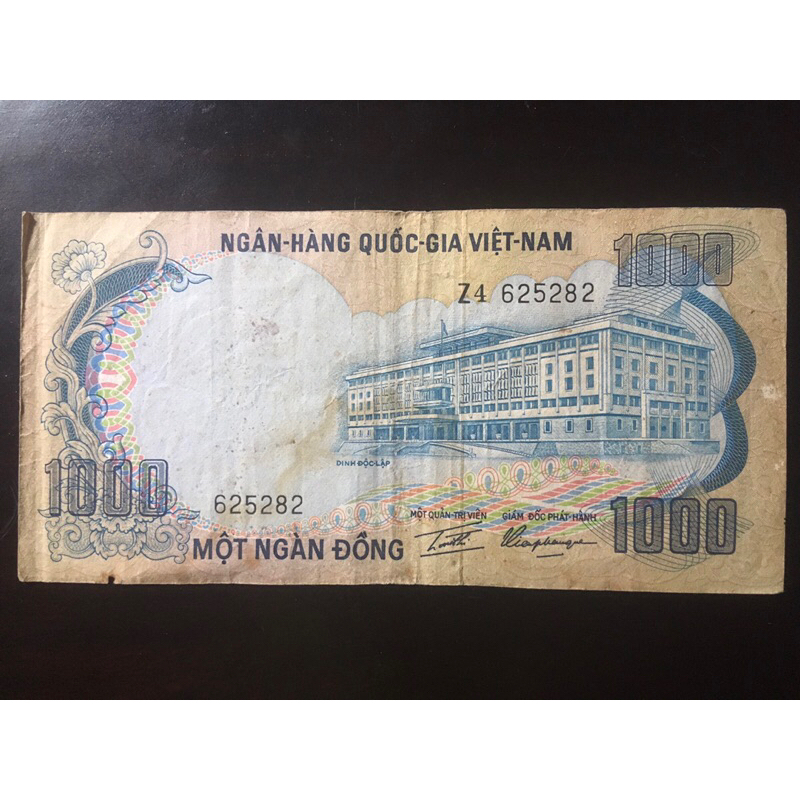 Tờ sưu tầm 1000đ Con voi 1972