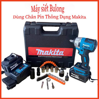 Máy Siết Bulong Makitaa New 20V, Máy Bắn Vít Động Cơ Không Chổi Than, Mạch Thế Hệ Mới, Chân Pin Phổ Thông 4cm