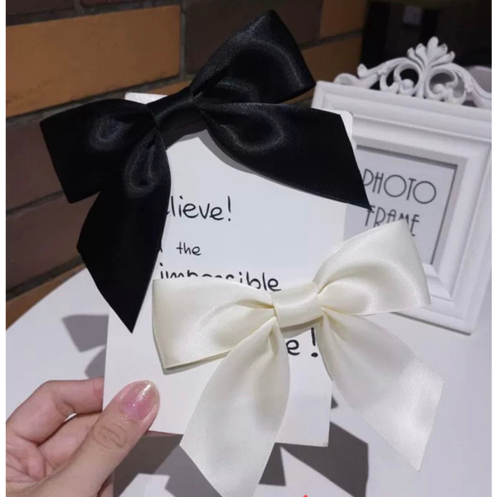 Cặp tóc, kẹp tóc nơ ruy băng cỡ lớn thời trang Hàn Quốc