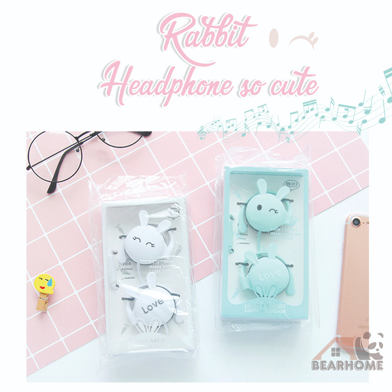 Tai nghe có dây tai nghe đeo vành tai thỏ cute tai nghe có mic học online chơi game headphone cực êm tai đeo thoải mãi