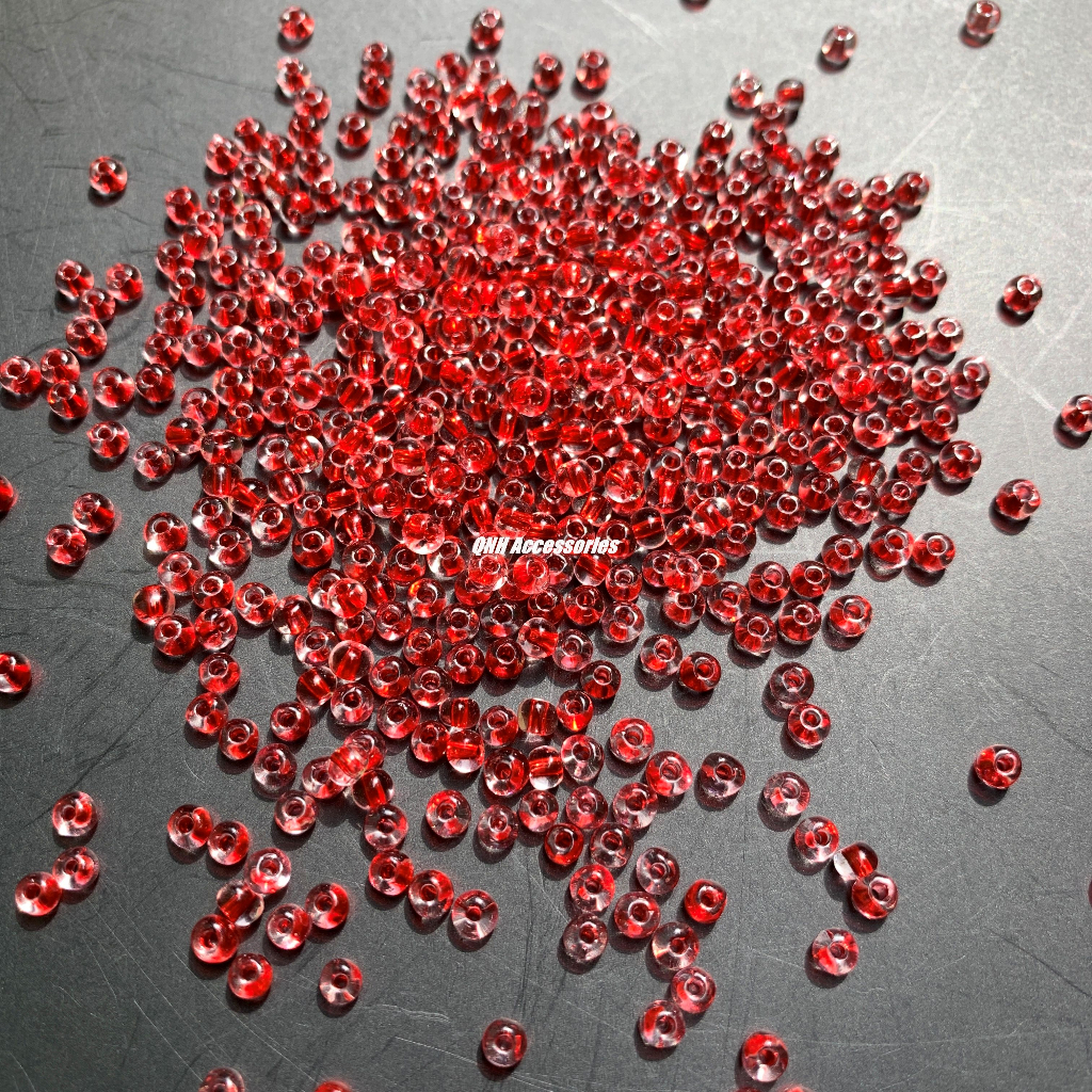 10g Hạt cườm 3mm màu nhân  dùng làm trang sức thủ công DIY