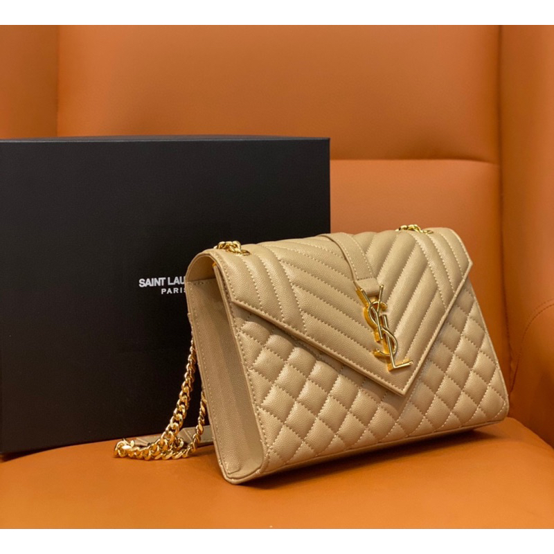 Túi xách ysl màu nude size 24 cm rất đẹp