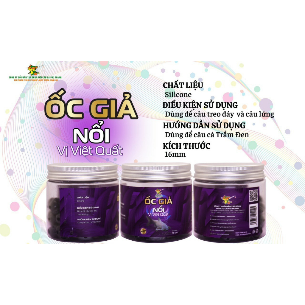 Hạt đan - Ốc Giả Nổi Vị Việt Quất. Hãng mồi câu cá Phú Thành