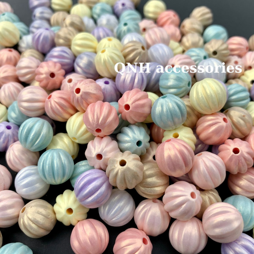 10g Hạt nhựa màu macaron làm vòng tay, vòng cổ handmade