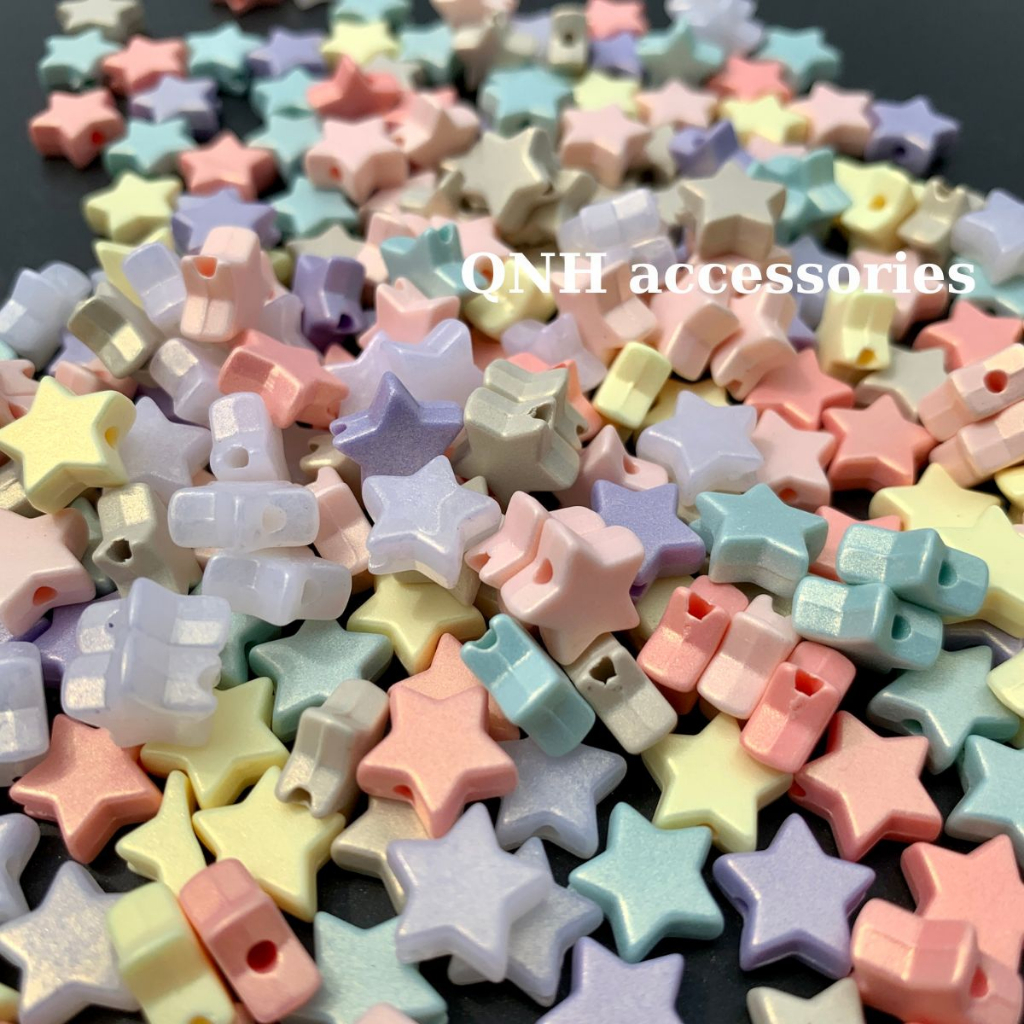 10g Hạt nhựa màu macaron làm vòng tay, vòng cổ handmade