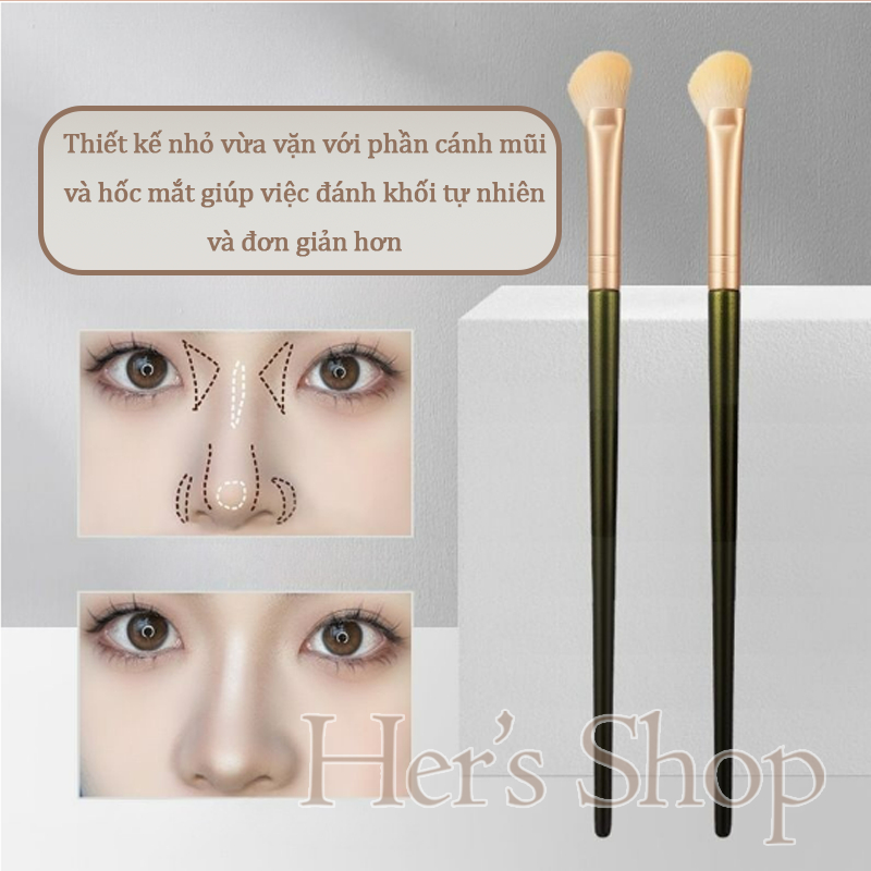 Cọ Đánh Khối Mũi Đầu Vát Dẹt Tạo Khối Tự Nhiên Cho Mũi Thanh Thoát