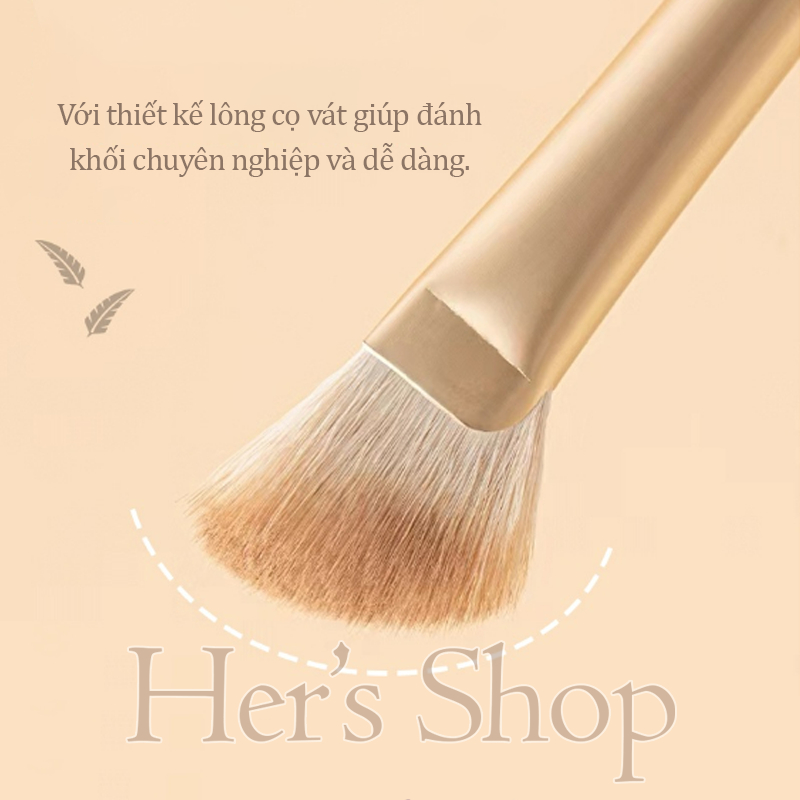 Cọ Đánh Khối Mũi Đầu Vát Dẹt Tạo Khối Tự Nhiên Cho Mũi Thanh Thoát