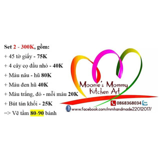 Set Dụng Cụ Vẽ Bánh Rau Câu
