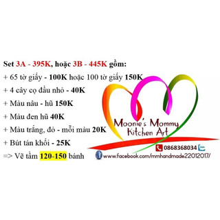 Set Dụng Cụ Vẽ Bánh Rau Câu