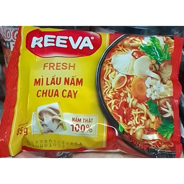 Mì lẩu nấm chua cay REEVA gói 85 Gr