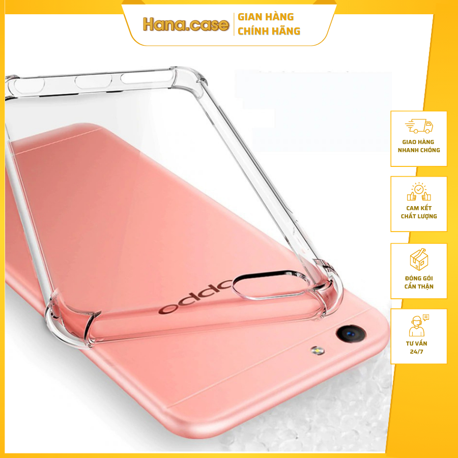 Ốp điện thoại trong suốt chống sốc cho Oppo  F7 F9 F11PRO F11 FIND9 F9PRO hana.case