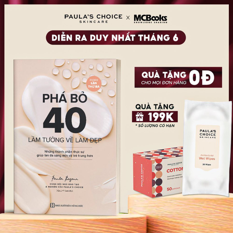 Sách - Combo Phá bỏ 40 lầm tưởng về làm đẹp và Làn da đẹp nhất trong cuộc đời bạn bắt đầu từ đây Paula's Choice