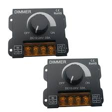 Bộ chiết áp, bộ điều chỉnh ánh sáng Dimmer 12V 24V 30A tăng giảm ánh sáng cho đèn LED