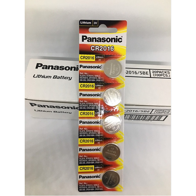 Vỉ 5 viên Pin CR2032 / CR2025 / CR2016 / CR1616 / CR1620 / CR1632 / CR1220 / CR2450 Pin 3V Lithium Made in Indonesia