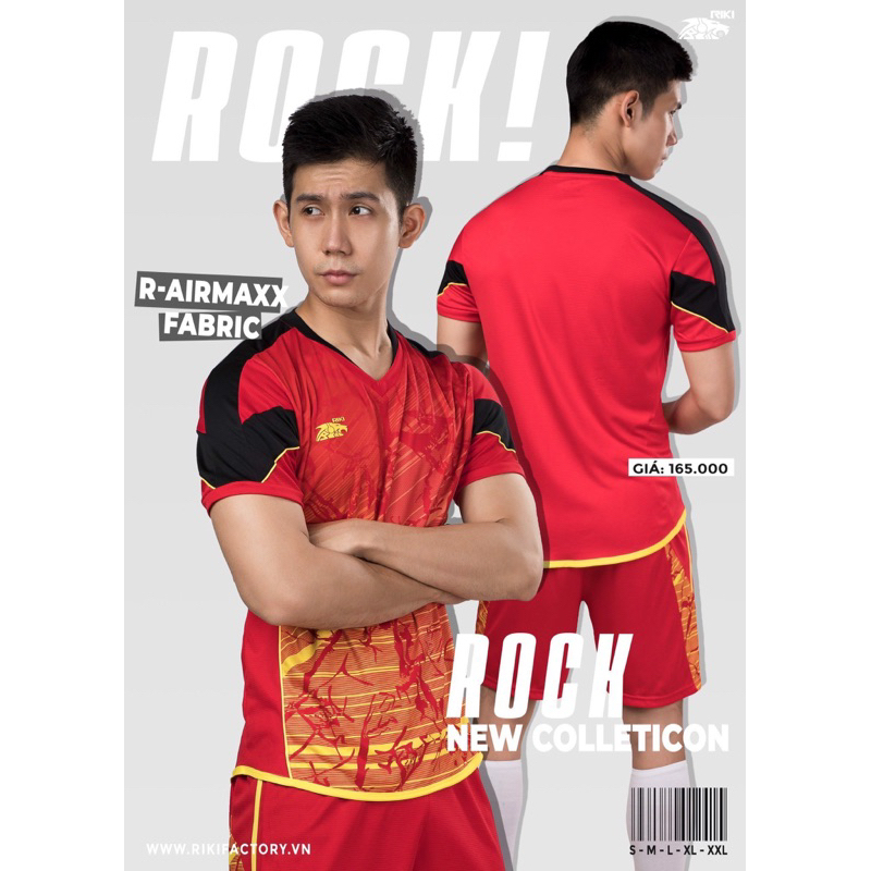 BỘ QUẦN ÁO BÓNG ĐÁ KHÔNG LOGO RIKI ROCK - MẪU MỚI