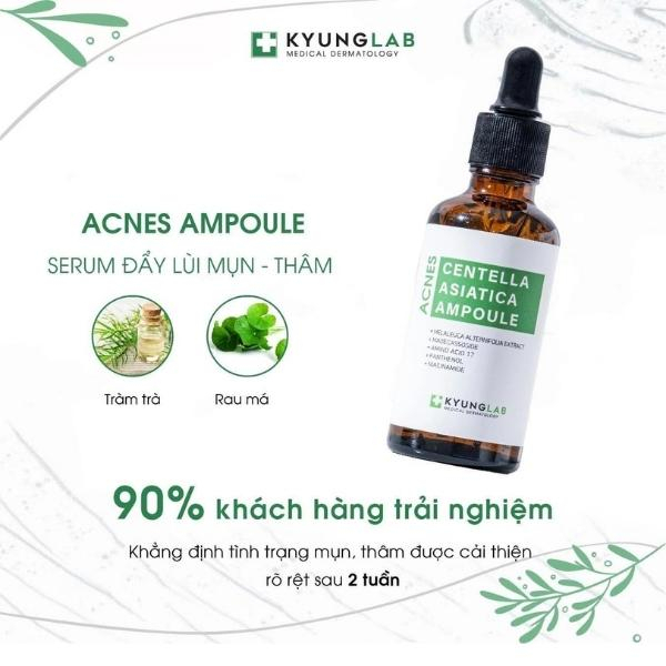 Serum, Serum ngừa mụn thâm Acnes Centella Aisatica Ampoule 50ml Kyung Lab siêu kiềm dầu, làm dịu, giảm sưng viêm, mụn, t