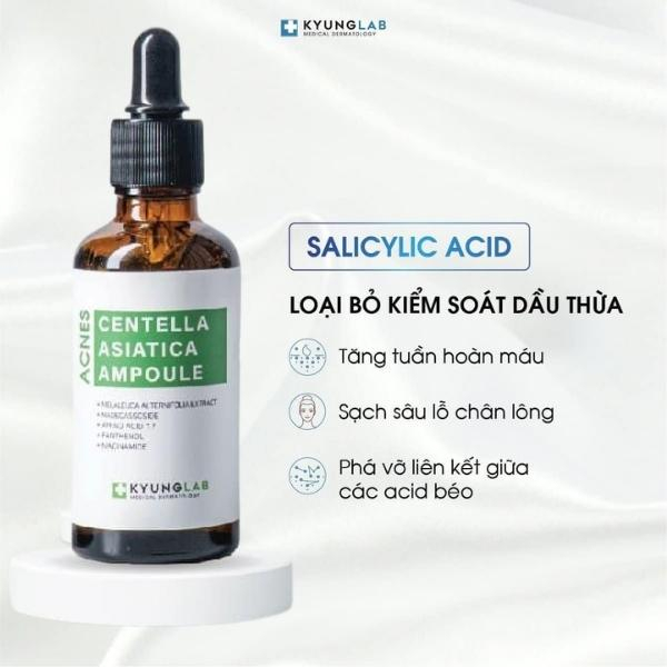 Serum, Serum ngừa mụn thâm Acnes Centella Aisatica Ampoule 50ml Kyung Lab siêu kiềm dầu, làm dịu, giảm sưng viêm, mụn, t