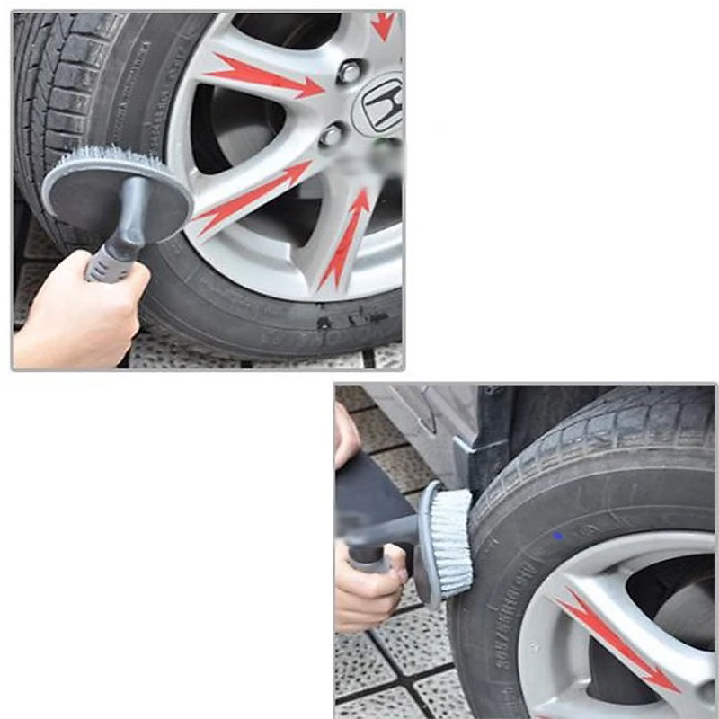 Bàn chải cọ lốp xe tròn