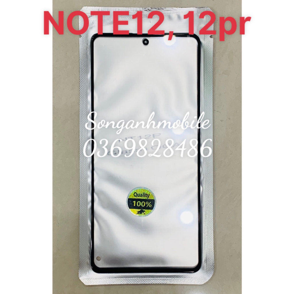 ￼Mặt Kính Xiaomi Redmi Note 12 / Note 12 Pro, Loại Liền Keo OCA