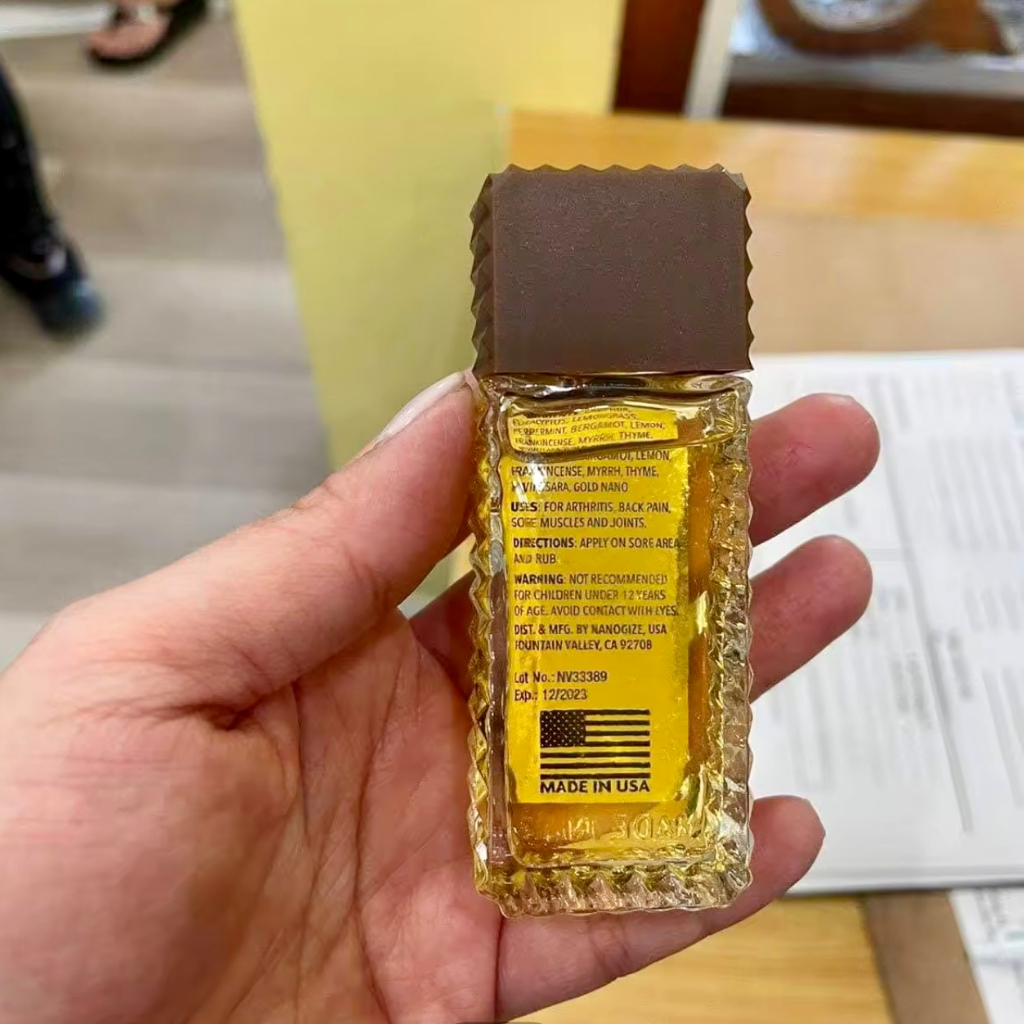 Dầu gió vàng NANOGIZE Health Longevity Essential Oil Deep Penetrating