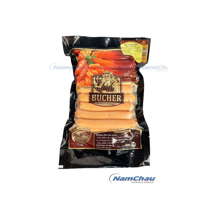 Xúc xích Pháp 450gr/ xúc xích Bucher thơm ngon giàu dinh dưỡng, chuẩn vị Châu Âu [giao hỏa tốc HN] - Ảnh 2