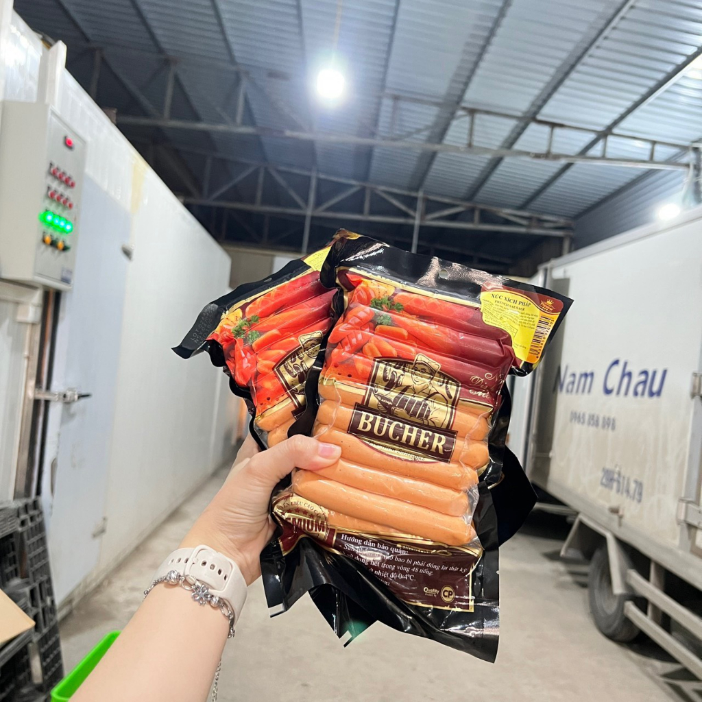 Xúc xích Pháp 450gr/ xúc xích Bucher thơm ngon giàu dinh dưỡng, chuẩn vị Châu Âu [giao hỏa tốc HN] - Ảnh 3