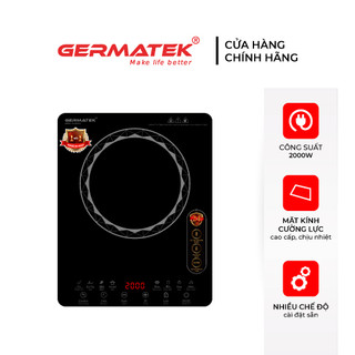 Bếp từ đơn cao cấp Germatek DE-ICF51A tặng kèm nồi lẩu inox Vicenza