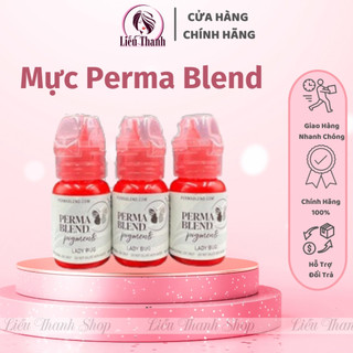 Mực xăm thẩm mỹ Perma Blend, Mực xăm môi, mày, mí hữu cơ thuần chay KHÔNG chứa chì, thủy ngân lên màu cực đẹp