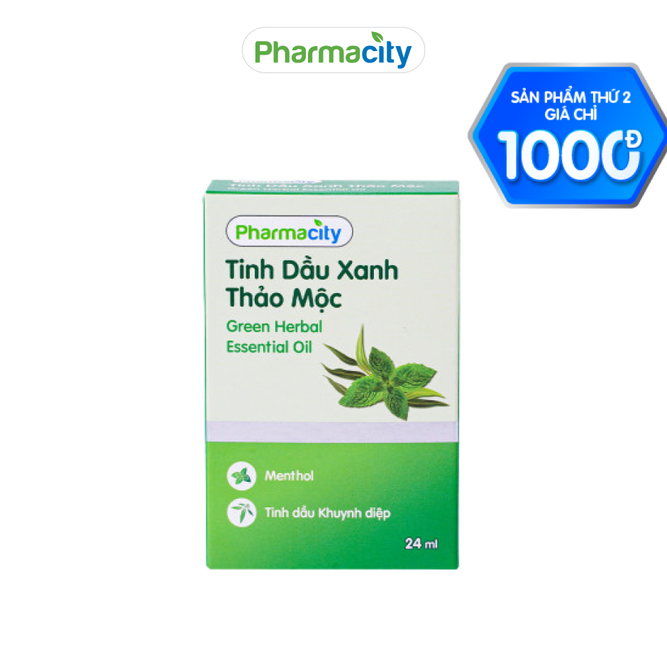Tinh dầu Pharmacity xanh tinh chất thảo mộc (Chai 24ml)