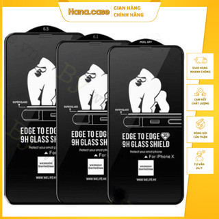 Kính cường lực iPhone hiệu KINGKONG chính hãng Full màn hình - Thách thức mọi va đập, hạn chế bám vân tay - Full dòng ha