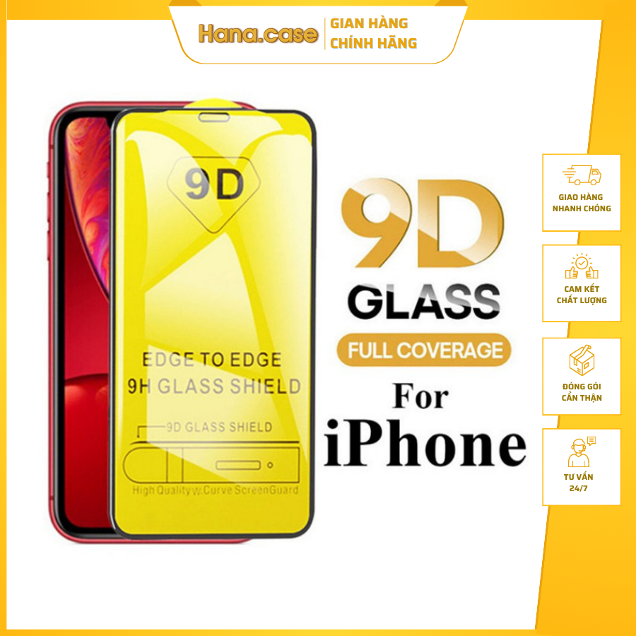 Kính cường lực iPhone Full màn 9D, 21D 6/6s/6plus/6s plus/7/8/7plus/8plus/x/xs/xs max/11/11pro max - hana.case