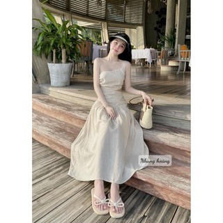 Váy 2 dây khoét eo đi biển, đi chơi cực xinh