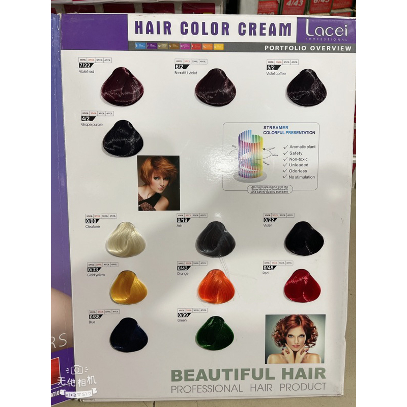 Nhuộm lacei  57 tông màu thời Trang