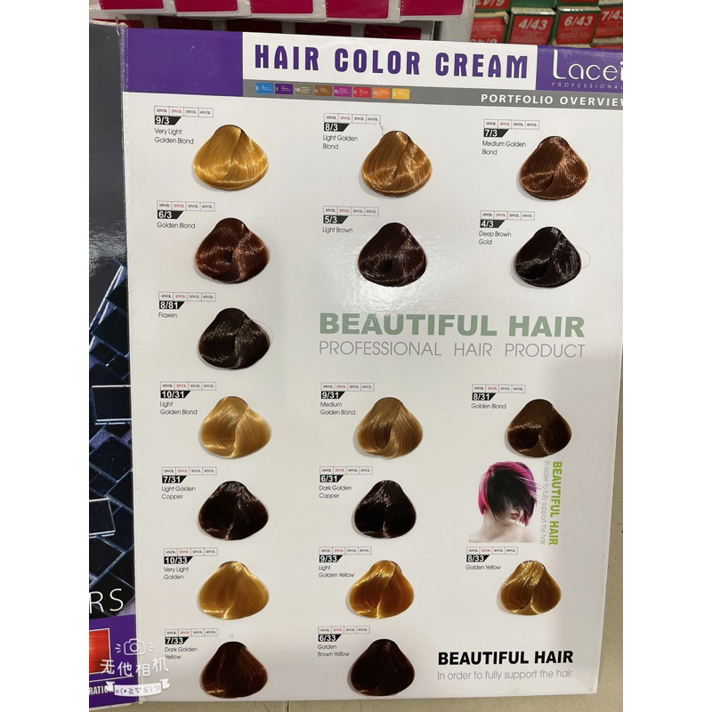 Nhuộm lacei  57 tông màu thời Trang