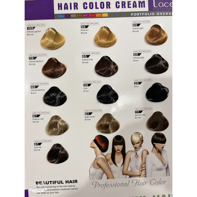 Nhuộm lacei  57 tông màu thời Trang