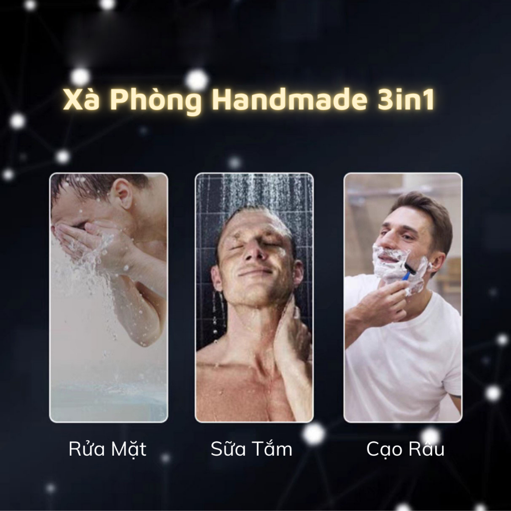Xà Phòng SIMISI Kiểm Soát Dầu 3in1 Cho Nam Kèm Túi Lưới  Hương Nước Hoa, Kiểm Soát Mồ Hôi, Làm Sạch Và Chăm Sóc Da