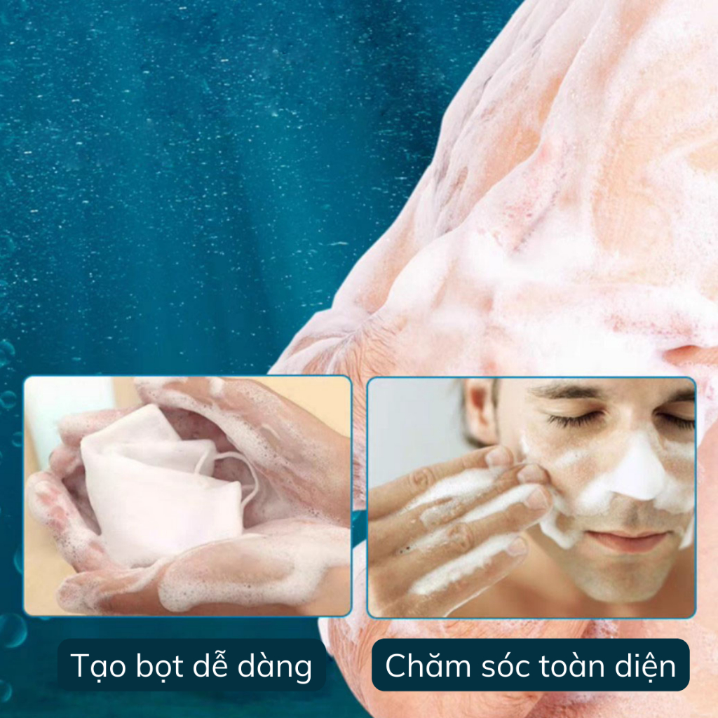 Xà Phòng SIMISI Kiểm Soát Dầu 3in1 Cho Nam Kèm Túi Lưới  Hương Nước Hoa, Kiểm Soát Mồ Hôi, Làm Sạch Và Chăm Sóc Da
