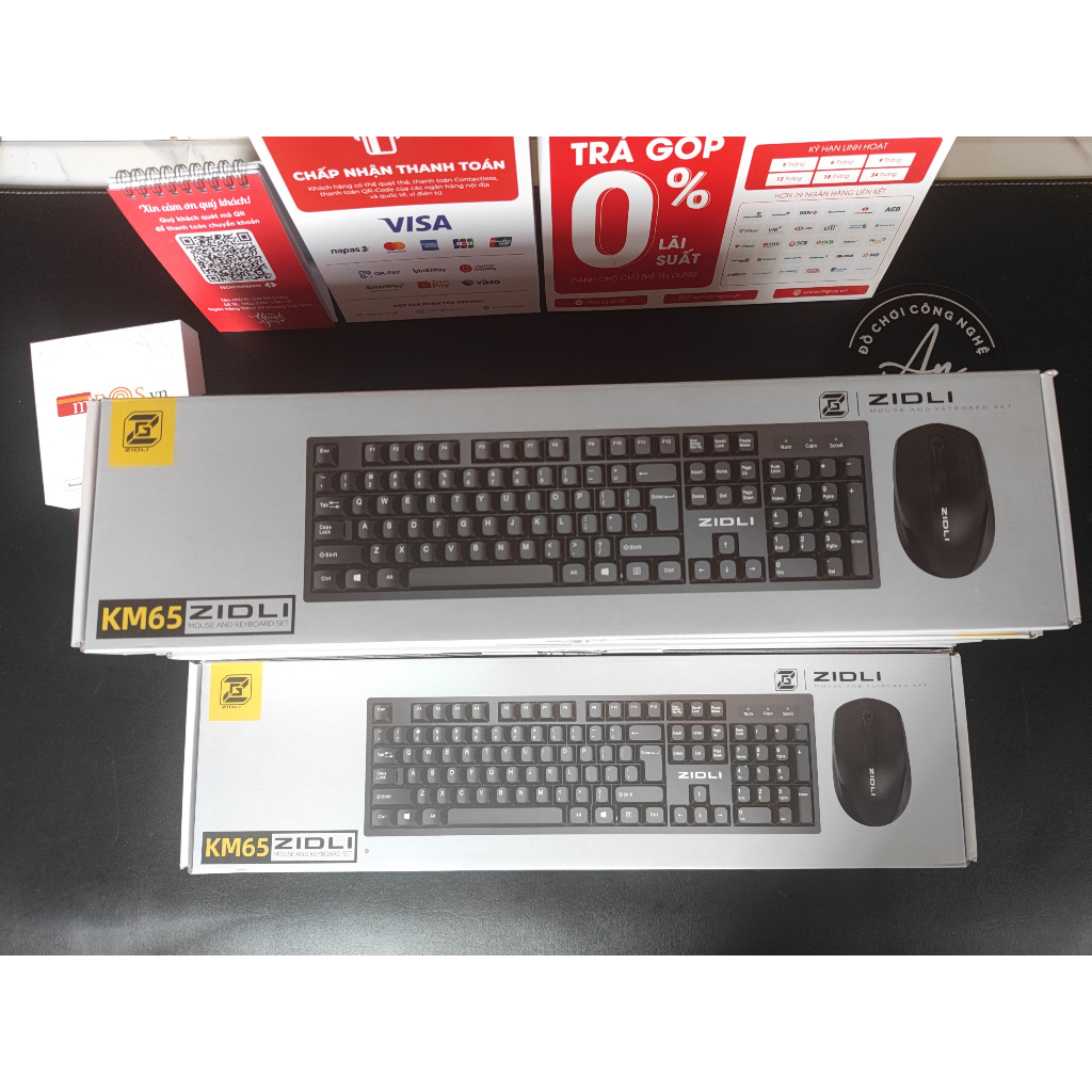 Bàn Phím Chuột Không Dây ZIDLI KM60