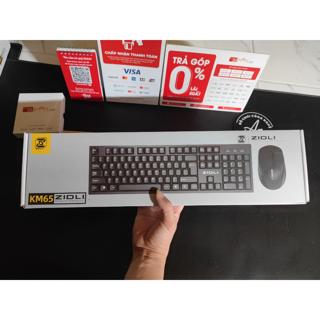 Bàn Phím Chuột Không Dây ZIDLI KM60
