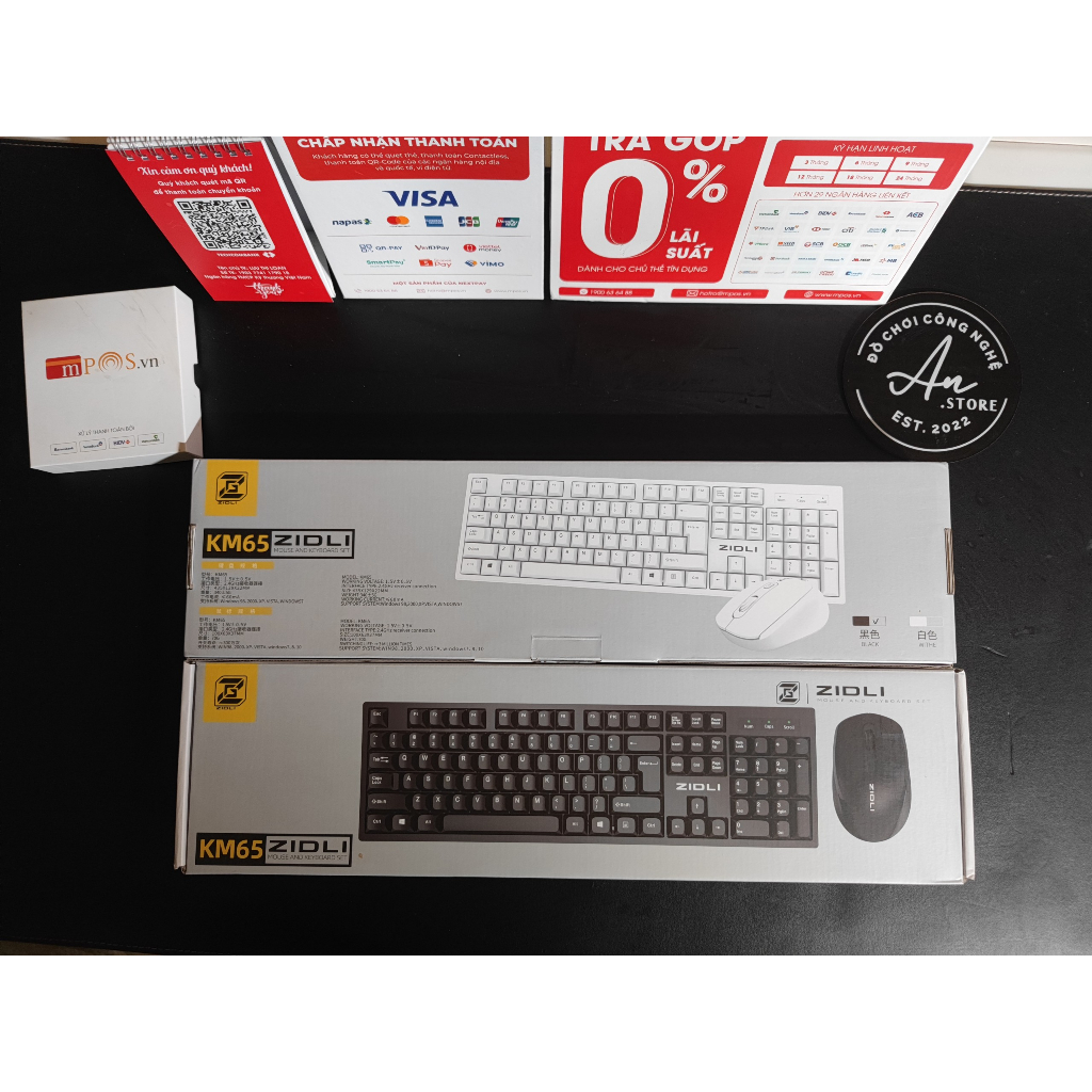 Bàn Phím Chuột Không Dây ZIDLI KM60